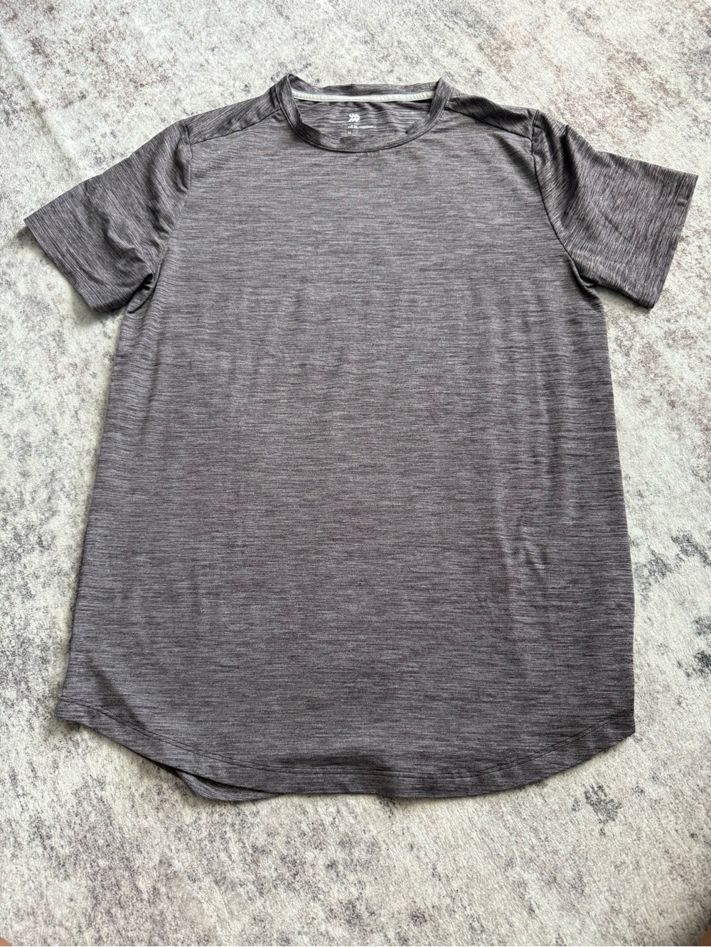 all in motion Men’s Heather Charcoal Crewneck Short Sleeve Tee